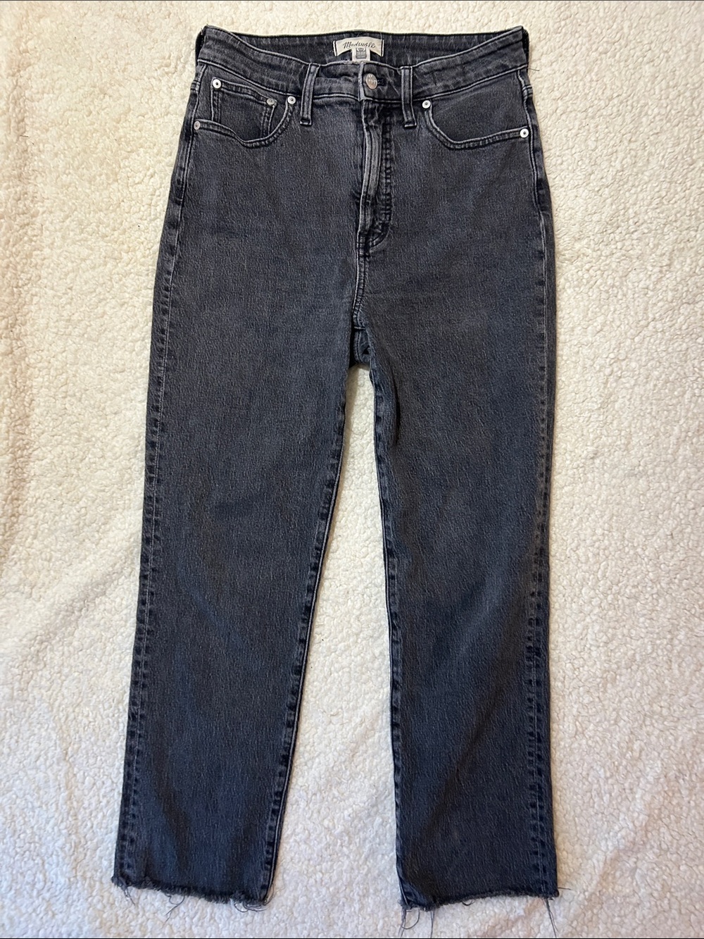Madewell Black Curvy Perfect Vintage Straight Jean